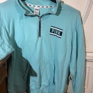 VS PINK HALF ZIP JACKET